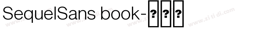 SequelSans book字体转换 SequelSans book字体转换